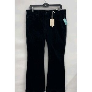 KanCan Black High Rise Corduroy Bootcut Jeans Womens 30x30 Stretch Size 30